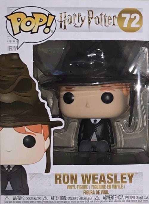 Funko Pop Ron Weasley with sorting hat 72
