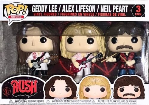 Funko Pop Geddy Lee/Alex Lifeson/ Neil Peart(RUSH)