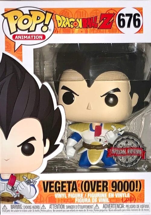 Funko Pop Dragon Ball Z Vegeta (Over 9000) 676