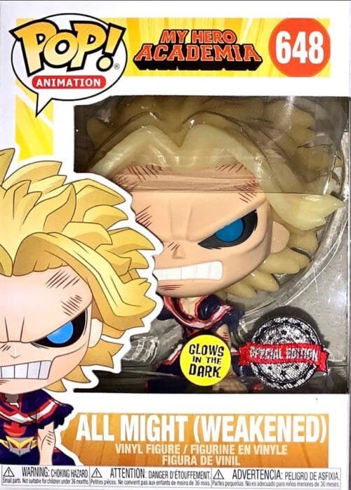 Funko Pop All Might (Weakened) GITD 648