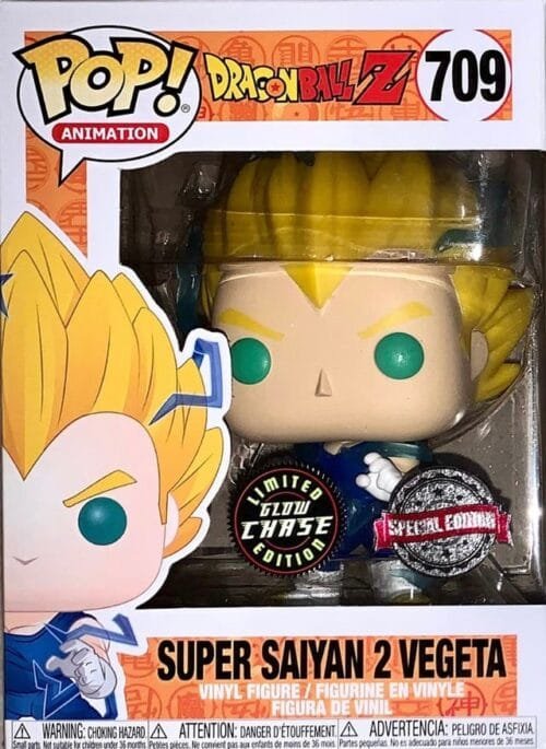 Funko Pop Dragon Ball Z Super Saiyan 2 Vegeta Chase 709