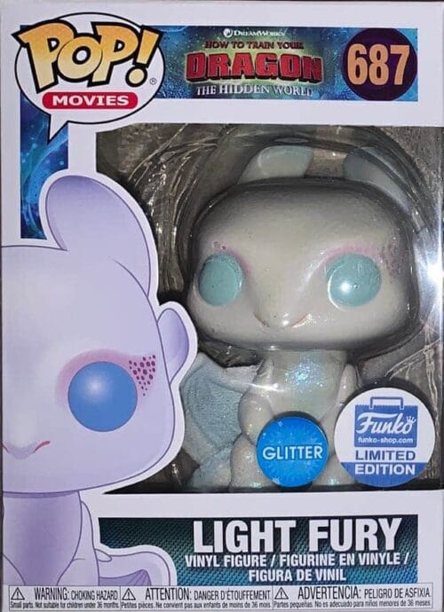 Funko Pop Movies Light Fury Glitter 687