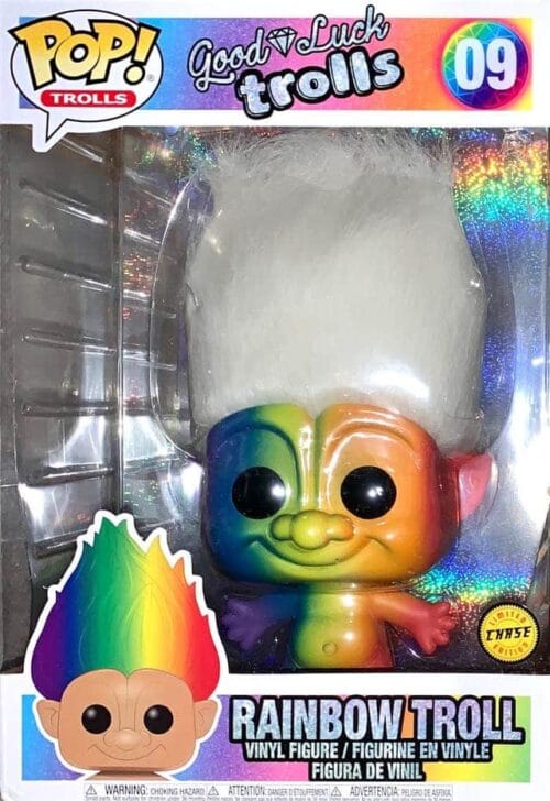 Funko Pop Troll Multicolored Hair Rainbow Chase 25