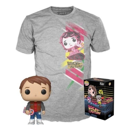 Funko Pop Tee Marty Mcfly with Hoveboard