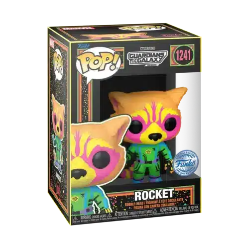 funko-pop-marvel-guardianes de la galaxia-rocket-blacklight-1241