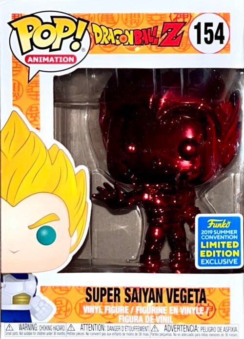 Funko Pop dragon ball z super Saipan vegeta red chrome sdcc2019 154